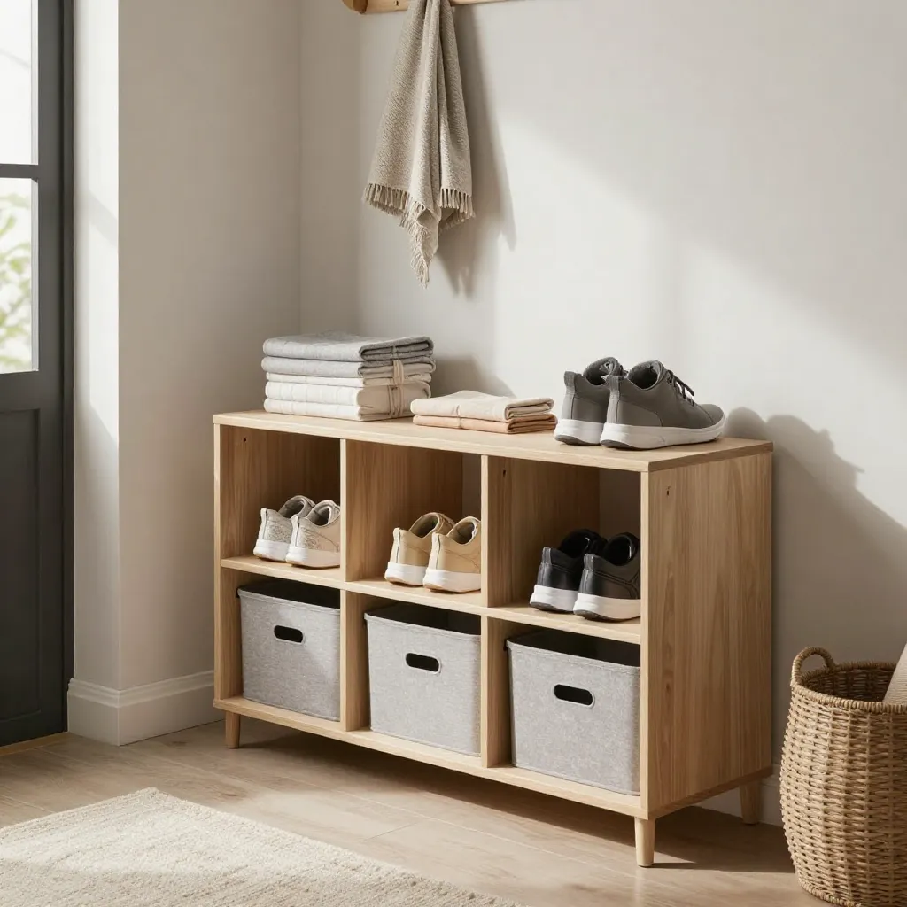 Horizontal storage configuration with drawers